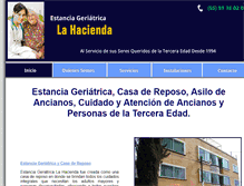 Tablet Screenshot of estanciageriatricalahacienda.com.mx